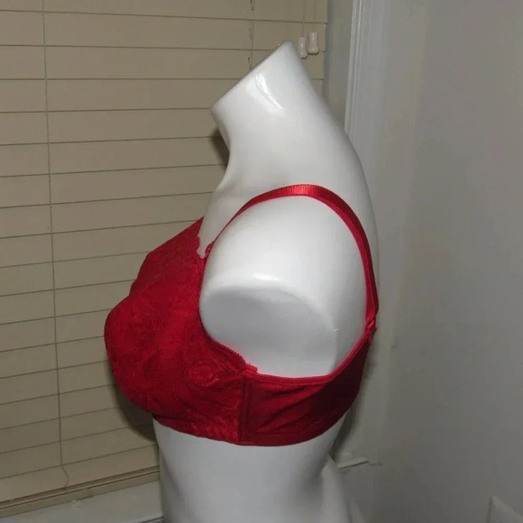 INSTANTShaping Red Lace Bra Size 38B - Picture 2 of 4